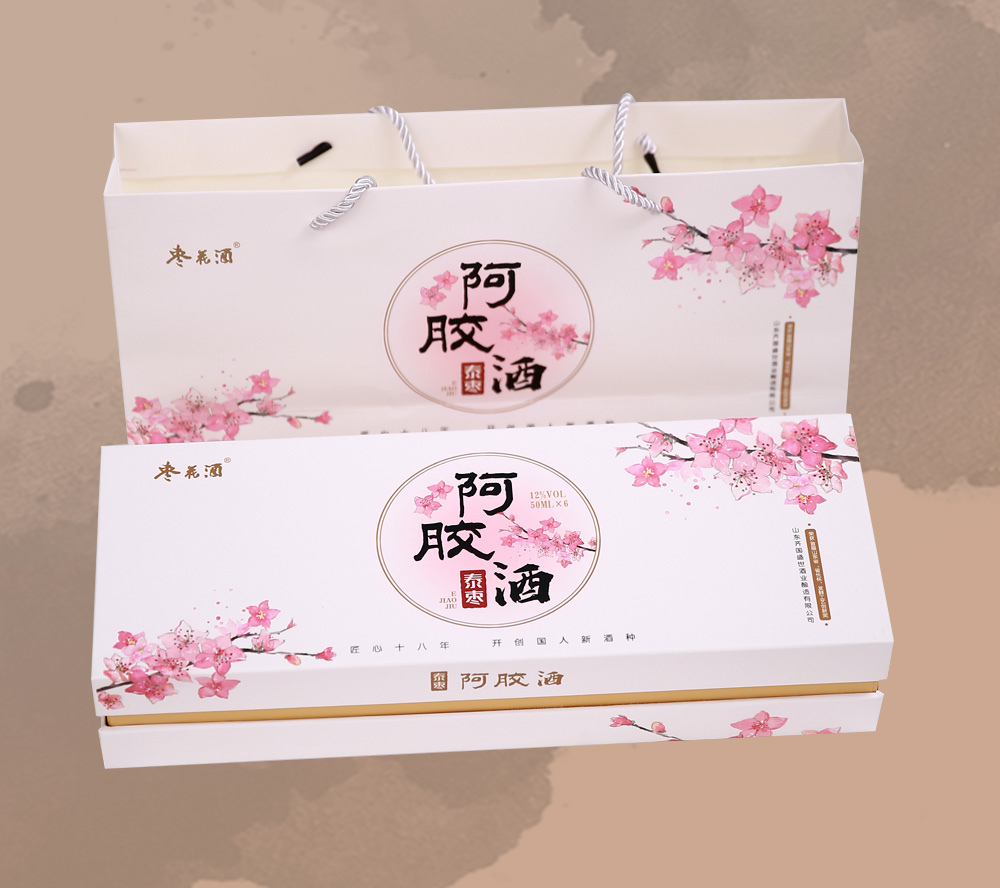 棗花阿膠酒12度50ml6支每盒-(3)